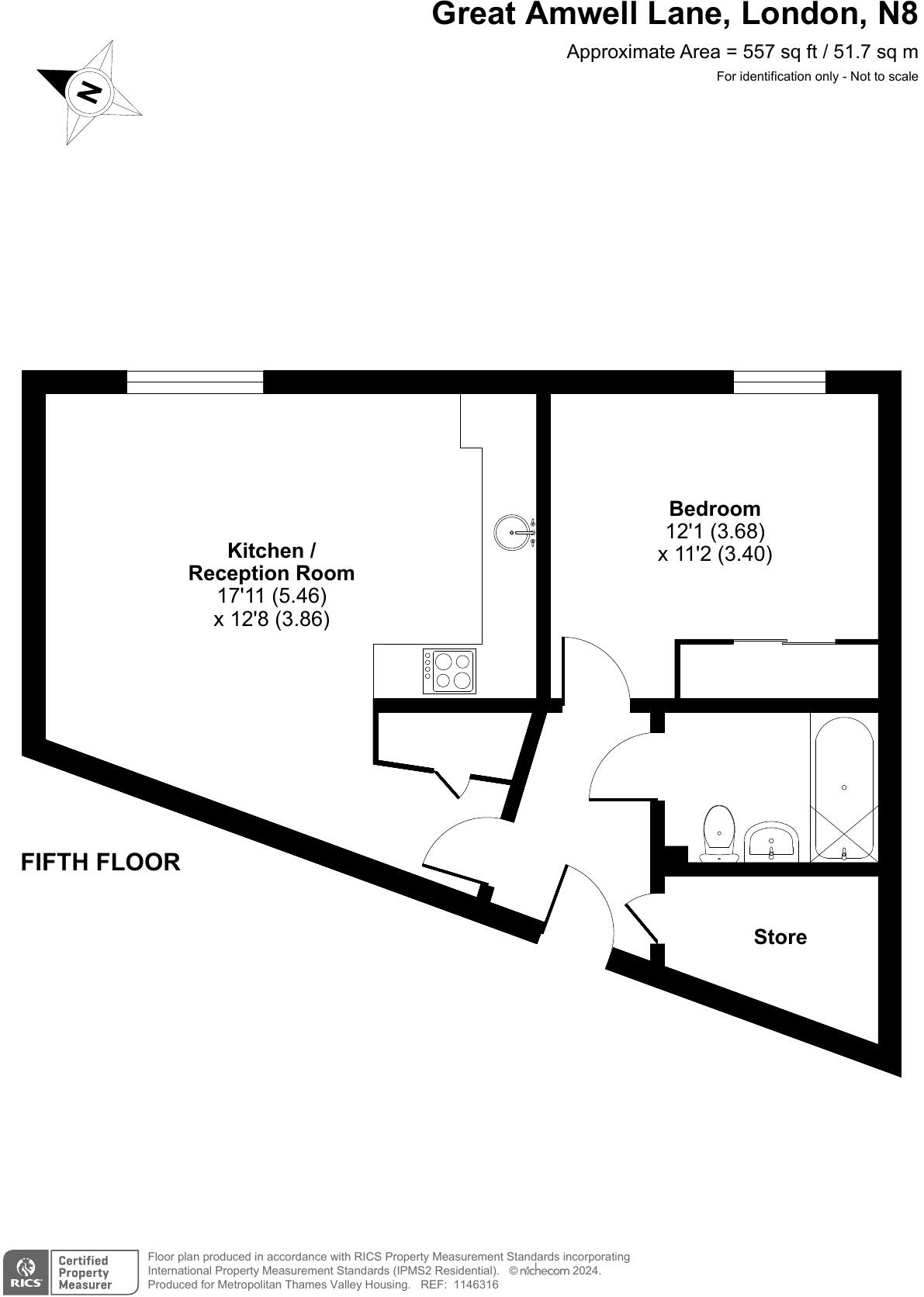 Judd Apartments, Crouch End, London, N8 floorplan