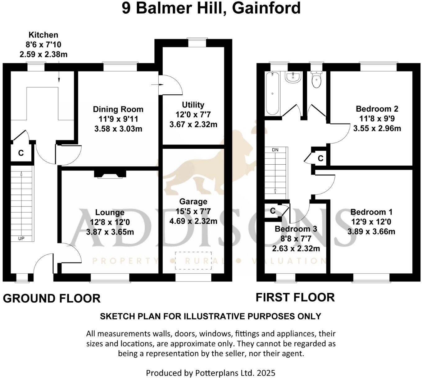 Balmer Hill, Gainford, County Durham, DL2 floorplan