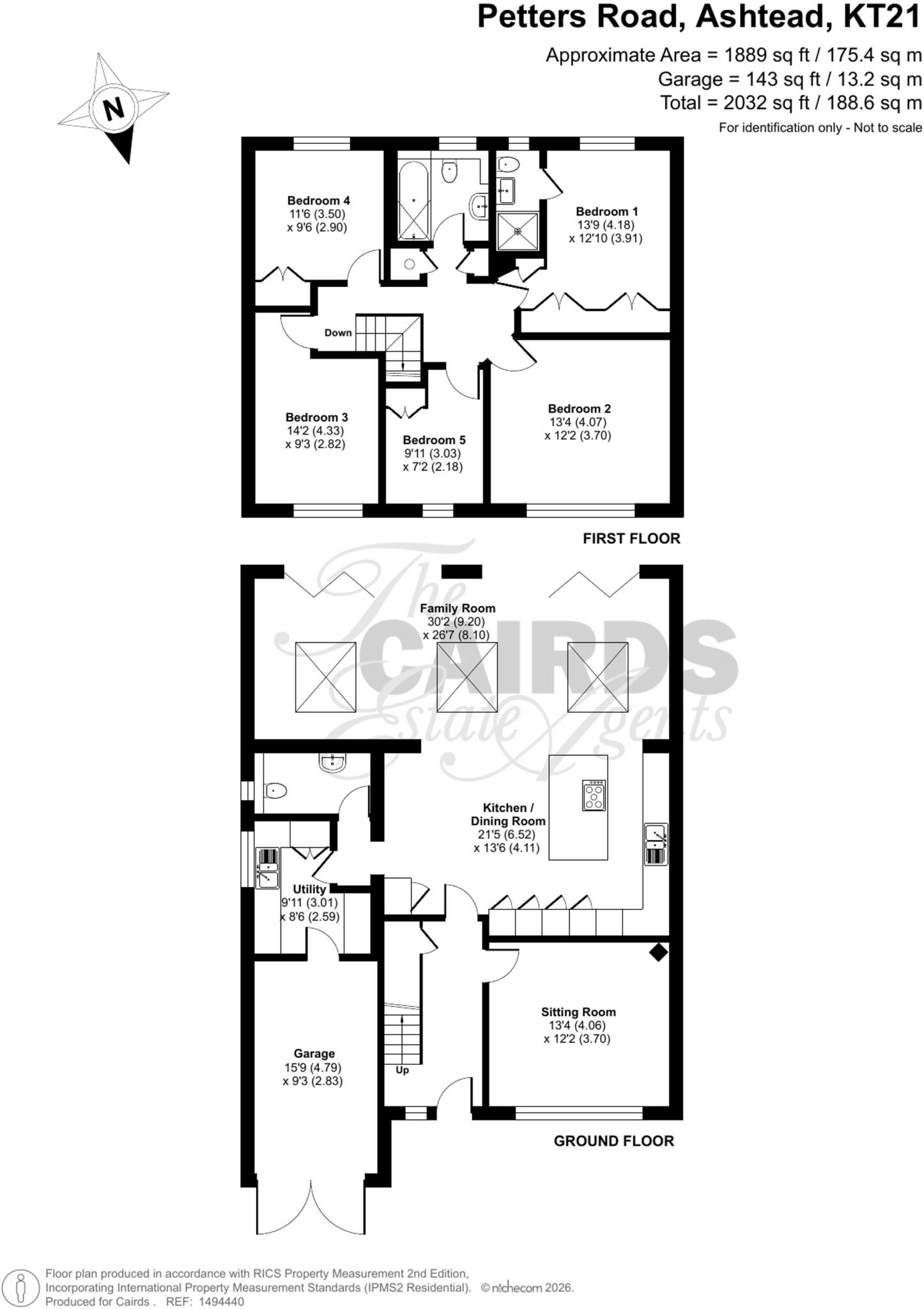 Petters Road, Ashtead, KT21 floorplan