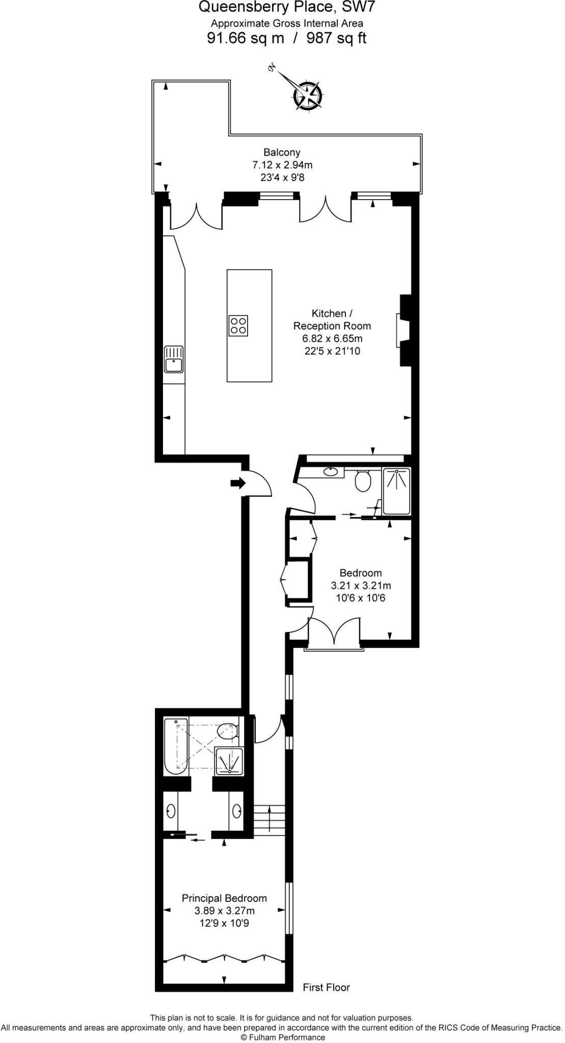 Queensberry Place, South Kensington, SW7 floorplan