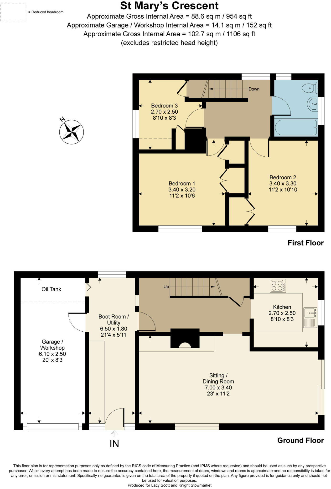 St. Marys Crescent, Badwell Ash, Bury St. Edmunds, Suffolk, IP31 floorplan