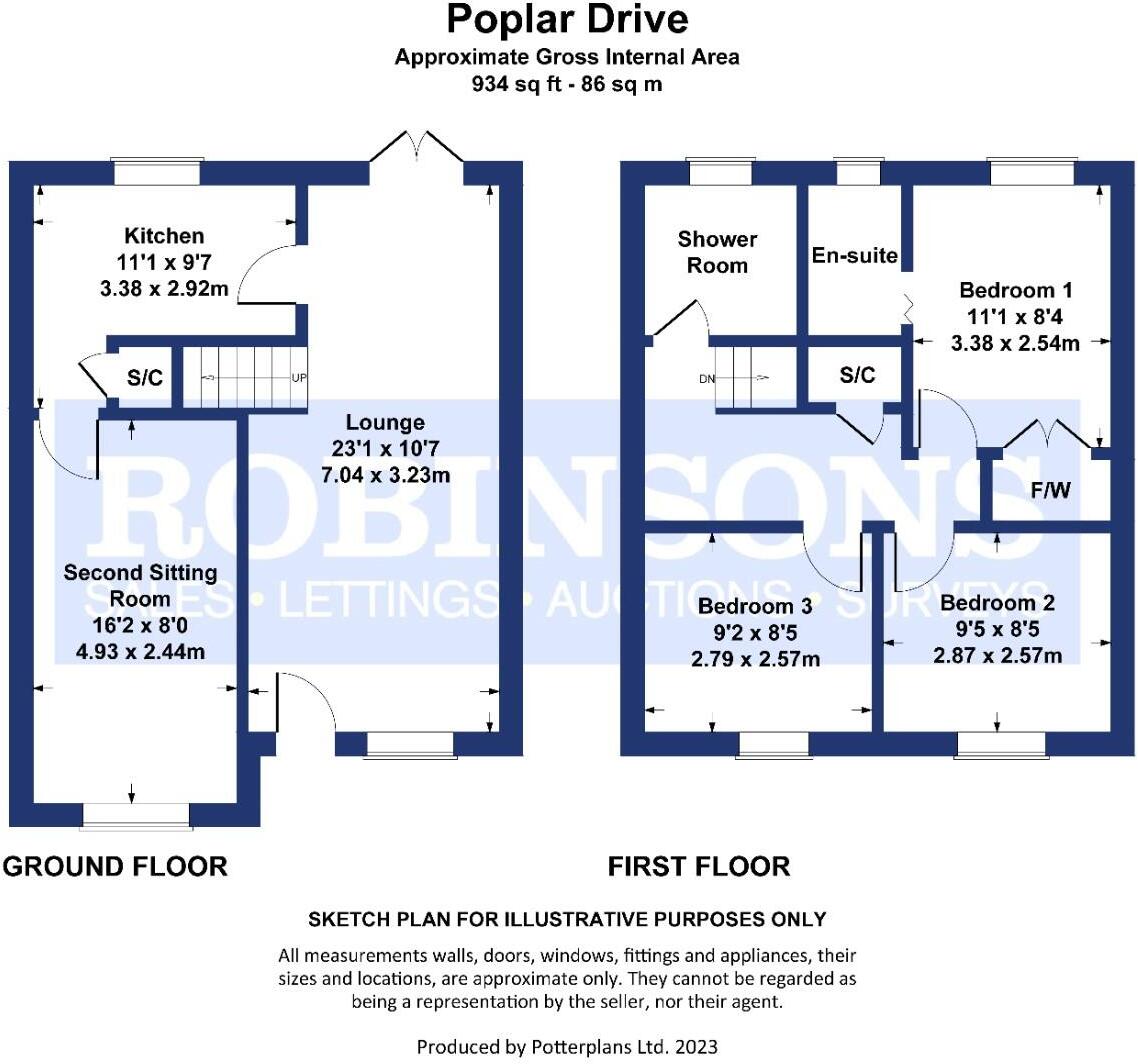 Poplar Drive, Spennymoor floorplan