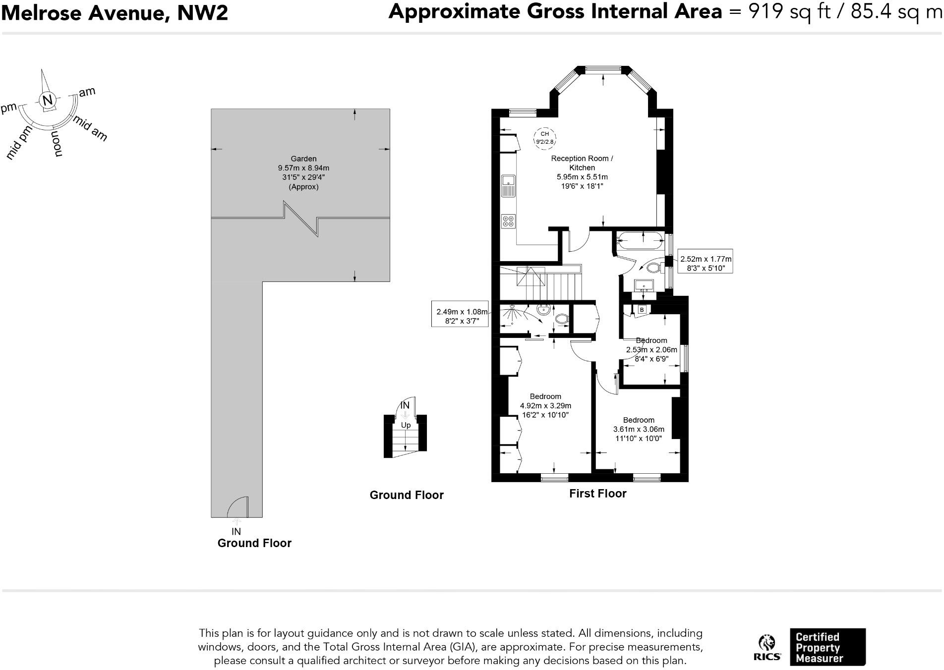 Melrose Avenue, Willesden Green, London NW2 floorplan