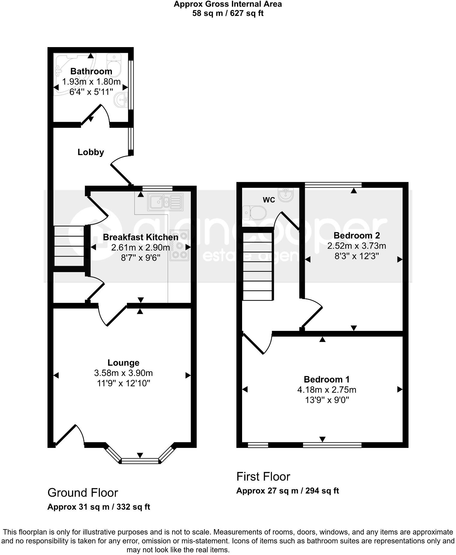 Central Avenue, Abbey Green, Nuneaton, CV11 5BD floorplan