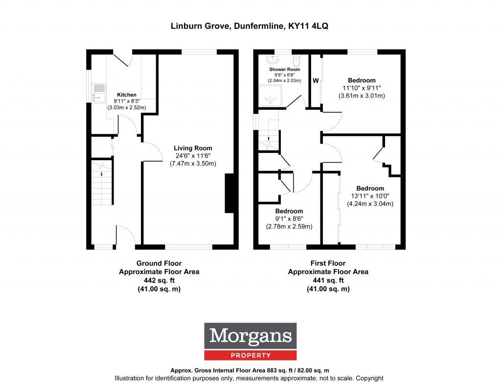 58 Linburn Grove, Dunfermline, KY11 4LQ floorplan