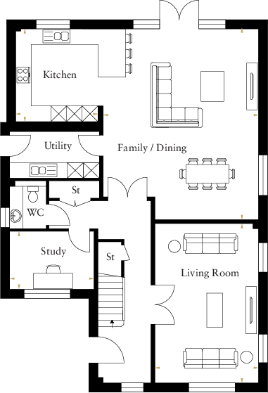 Long Crendon, Buckinghamshire floorplan