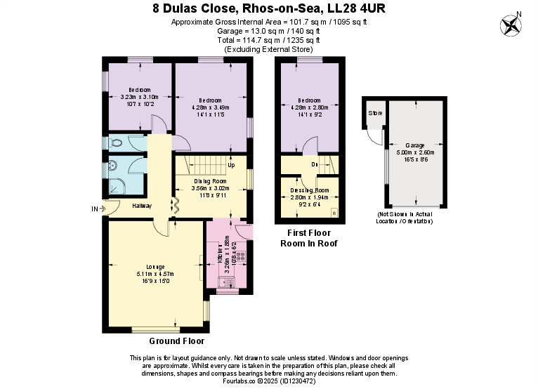 Dulas Close, Rhos On Sea, Colwyn Bay floorplan