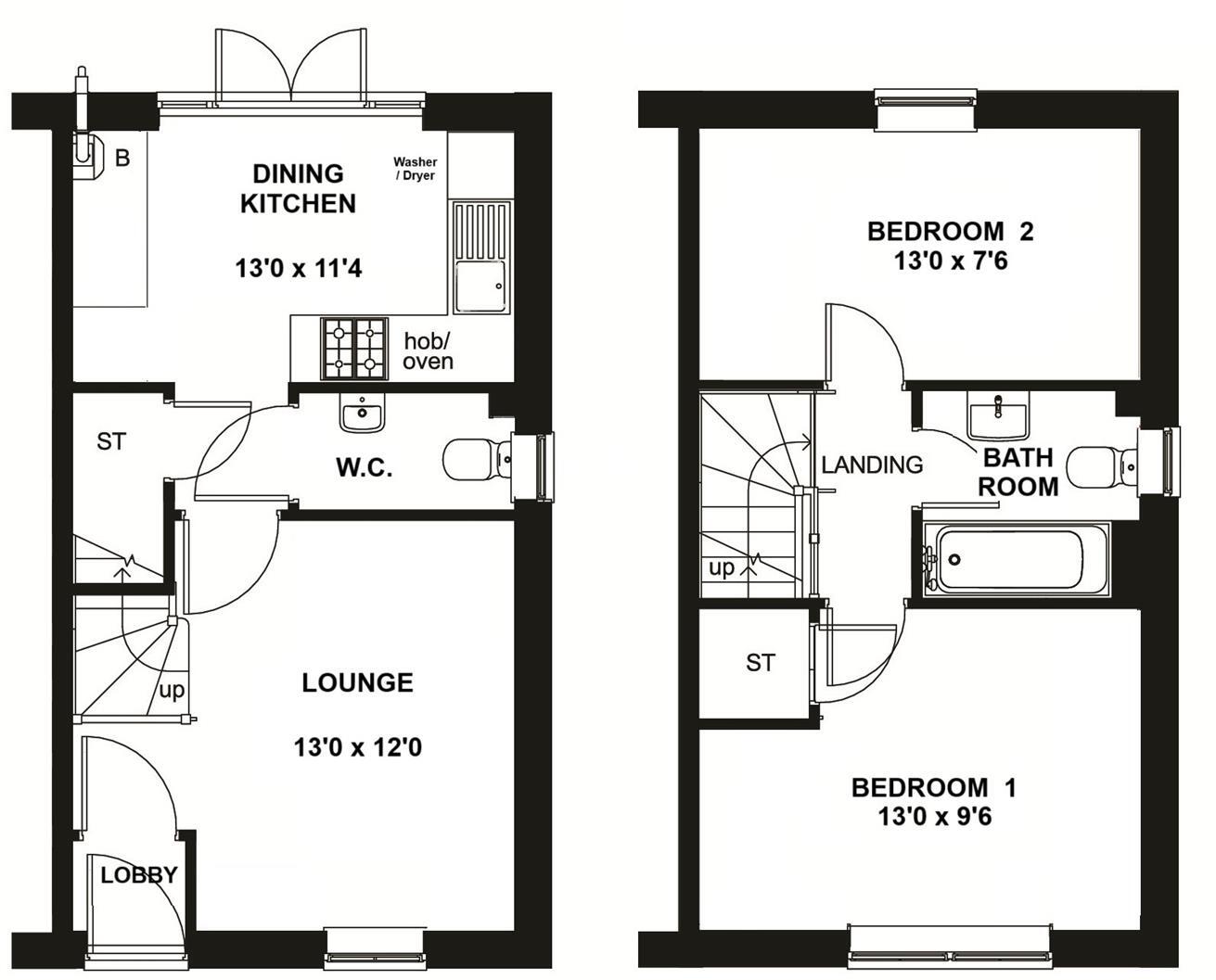 Squires Grove, Bingham floorplan