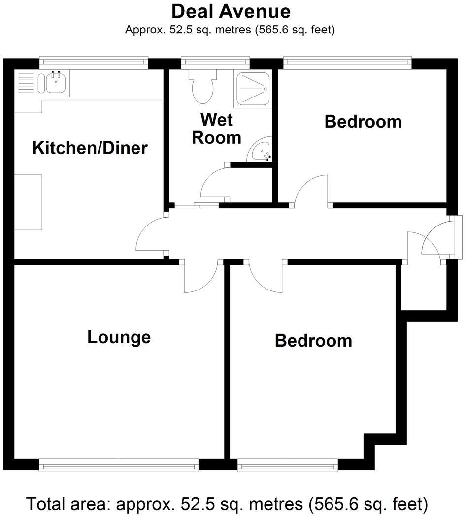 Deal Avenue, Burntwood floorplan