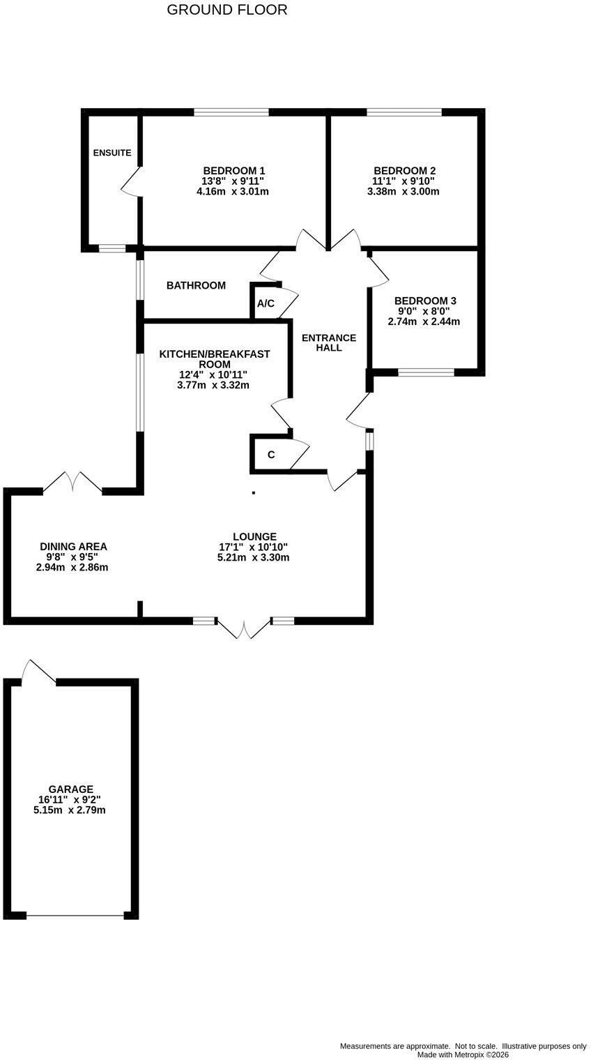 Sandy Lane, St. Ives, Ringwood, Hampshire, BH24 floorplan