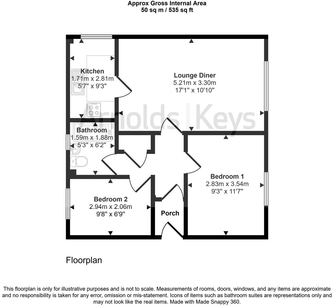 Tenison Court, Eaton, Norwich floorplan