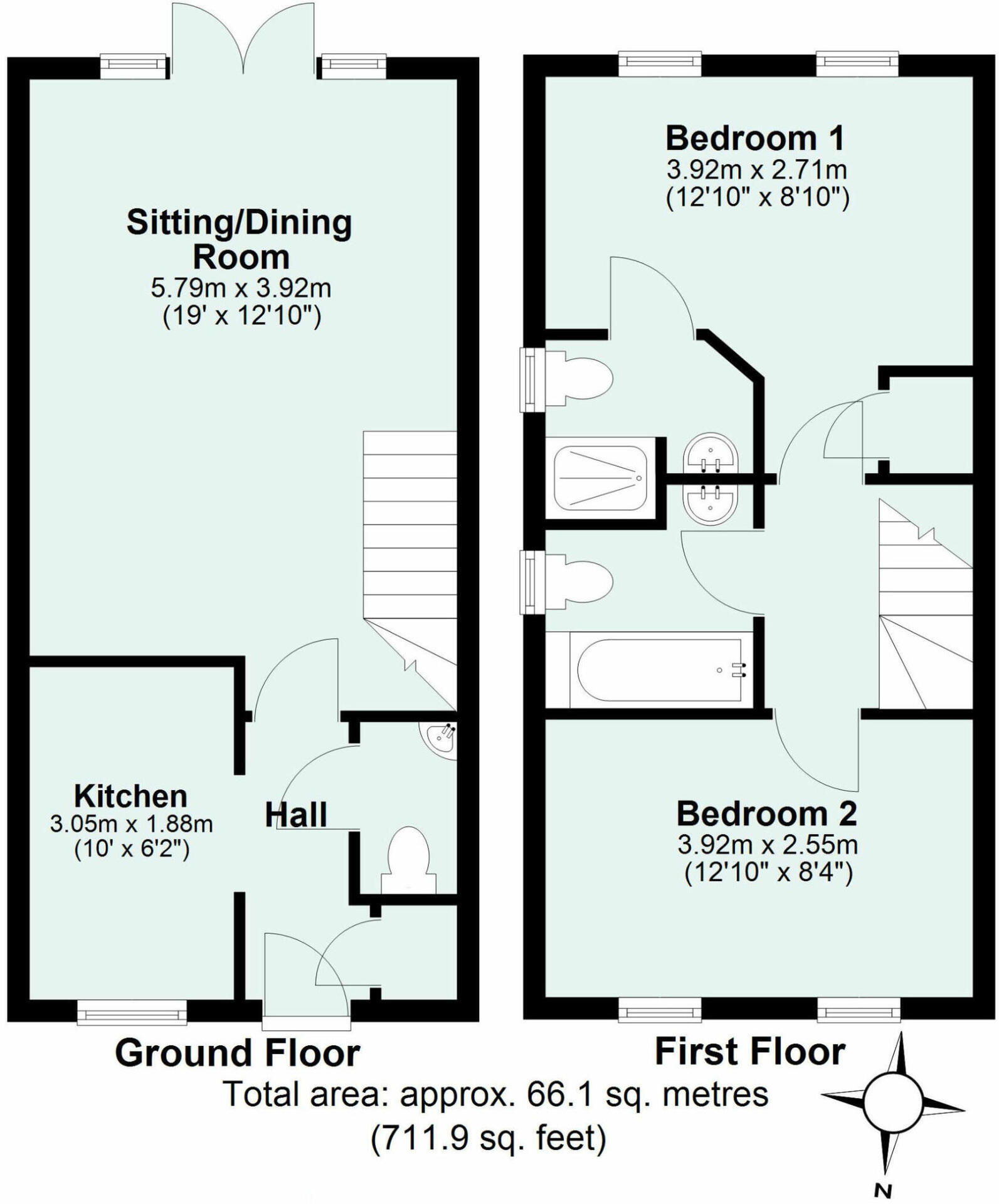Greystone Walk, Cullompton, Devon, EX15 1GZ floorplan