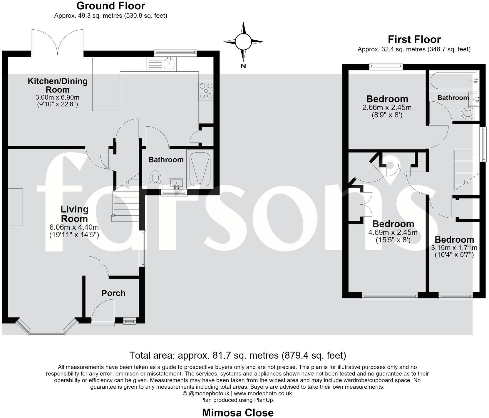 Mimosa Close, Pilgrims Hatch, CM15 floorplan