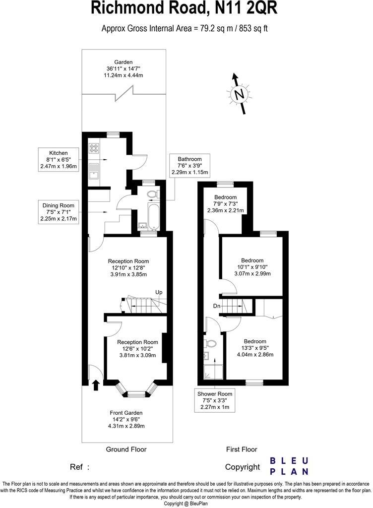 Richmond Road, Bounds Green, N11 floorplan