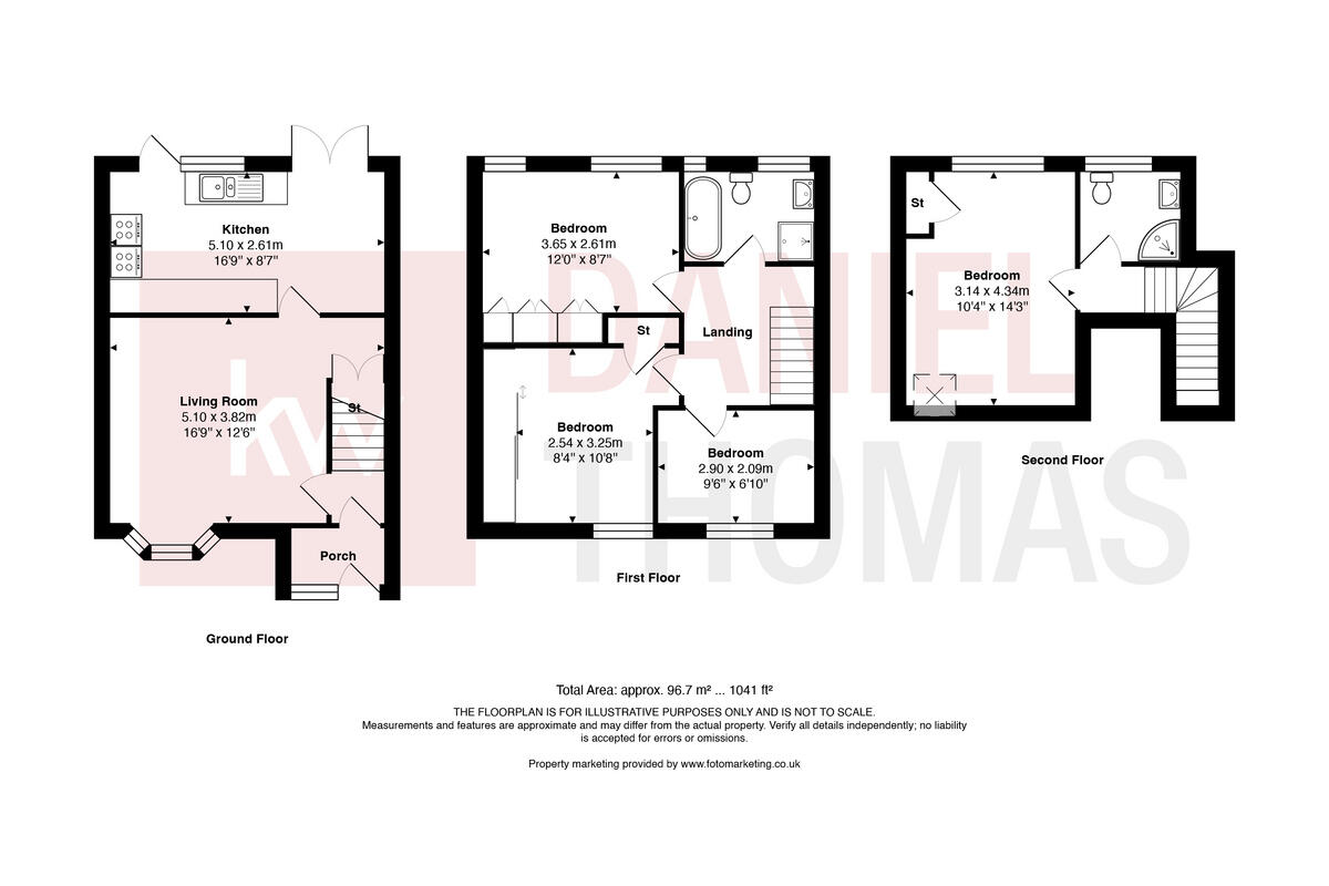 DANIEL THOMAS | Beechfield Walk, Waltham Abbey, EN9 3AA floorplan