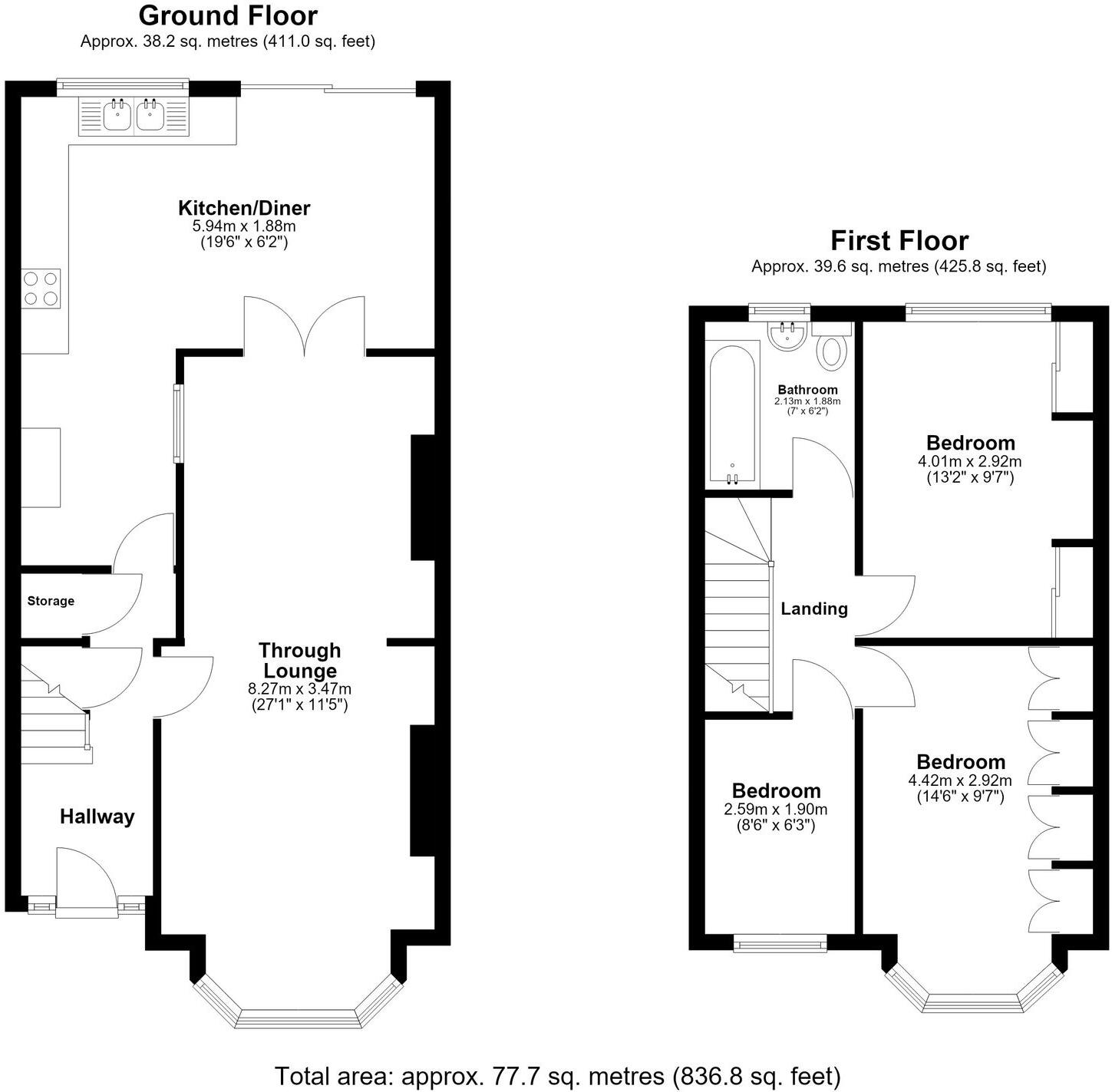 Clinton Crescent, Hainault, IG6 floorplan