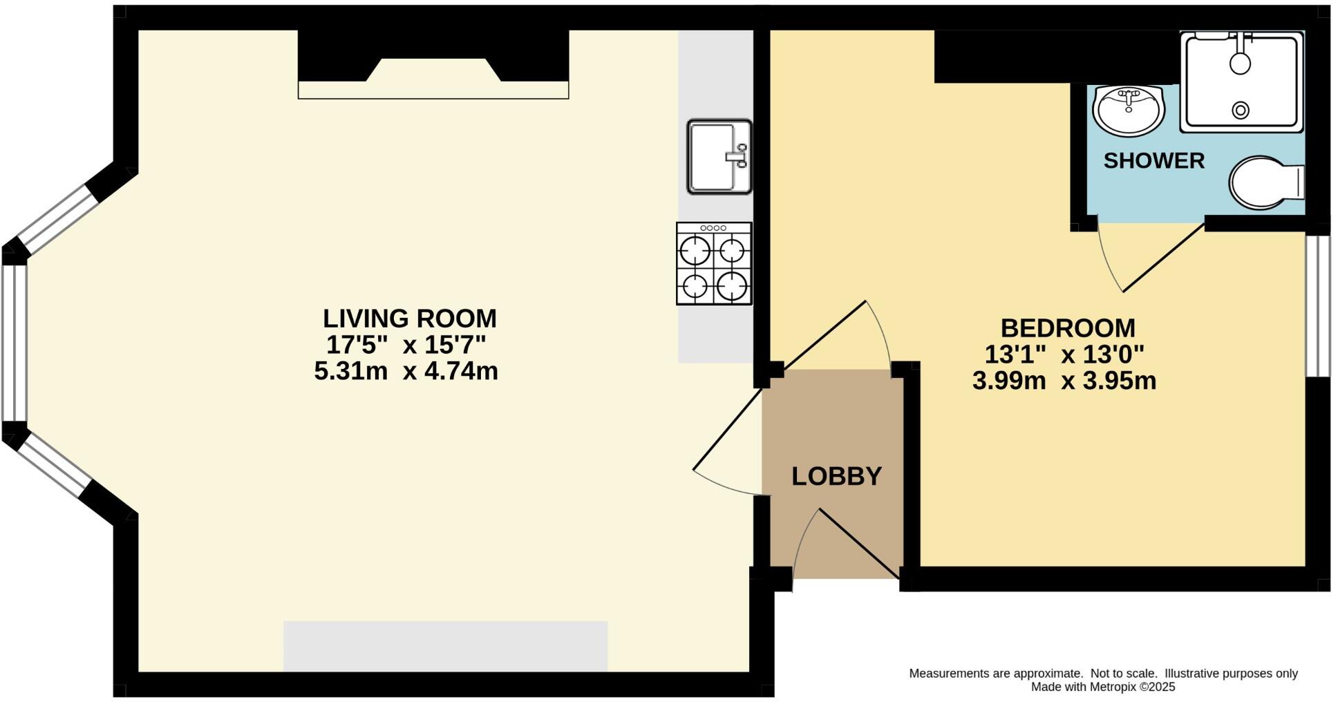 Apartment 2, 13 Prospect Hill, Whitby, North Yorkshire, YO21 1QE floorplan