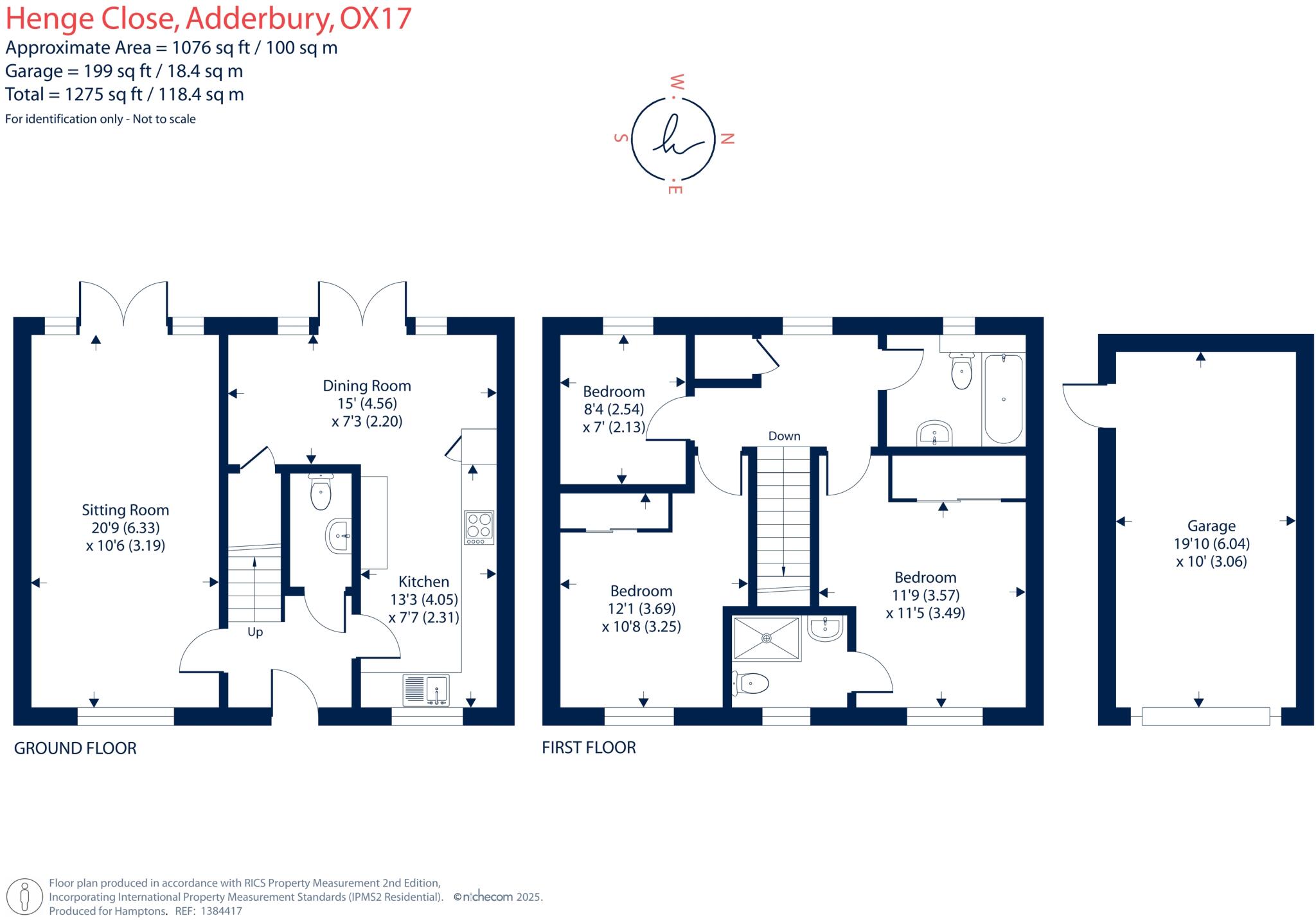Henge Close, Adderbury, OX17 floorplan