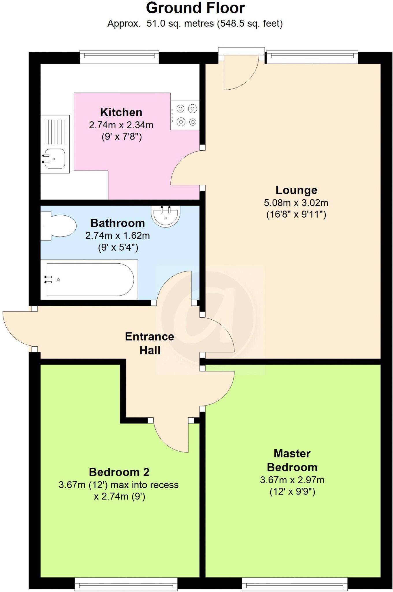 Barkers Lane, Bedford floorplan
