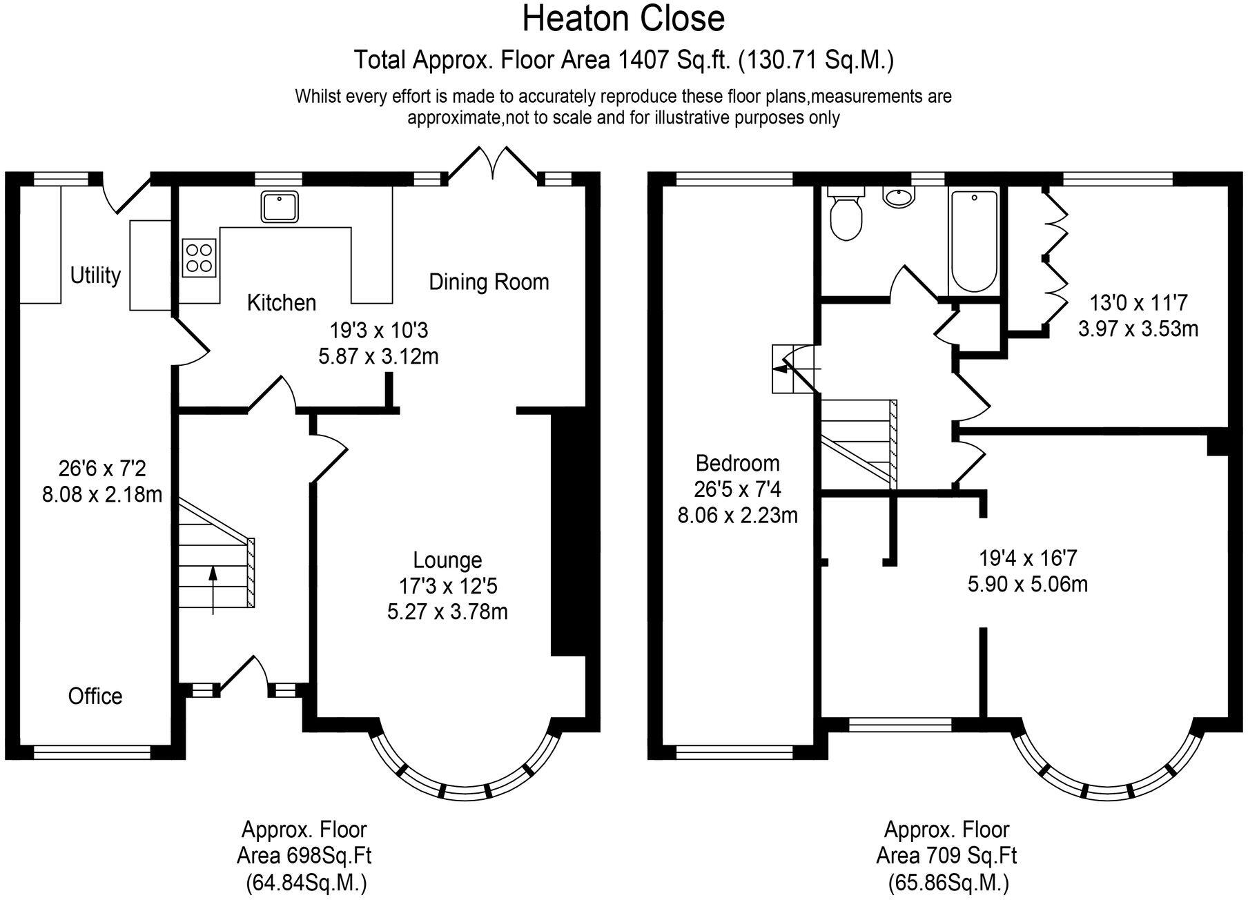 Heaton Close, Upholland, WN8 floorplan