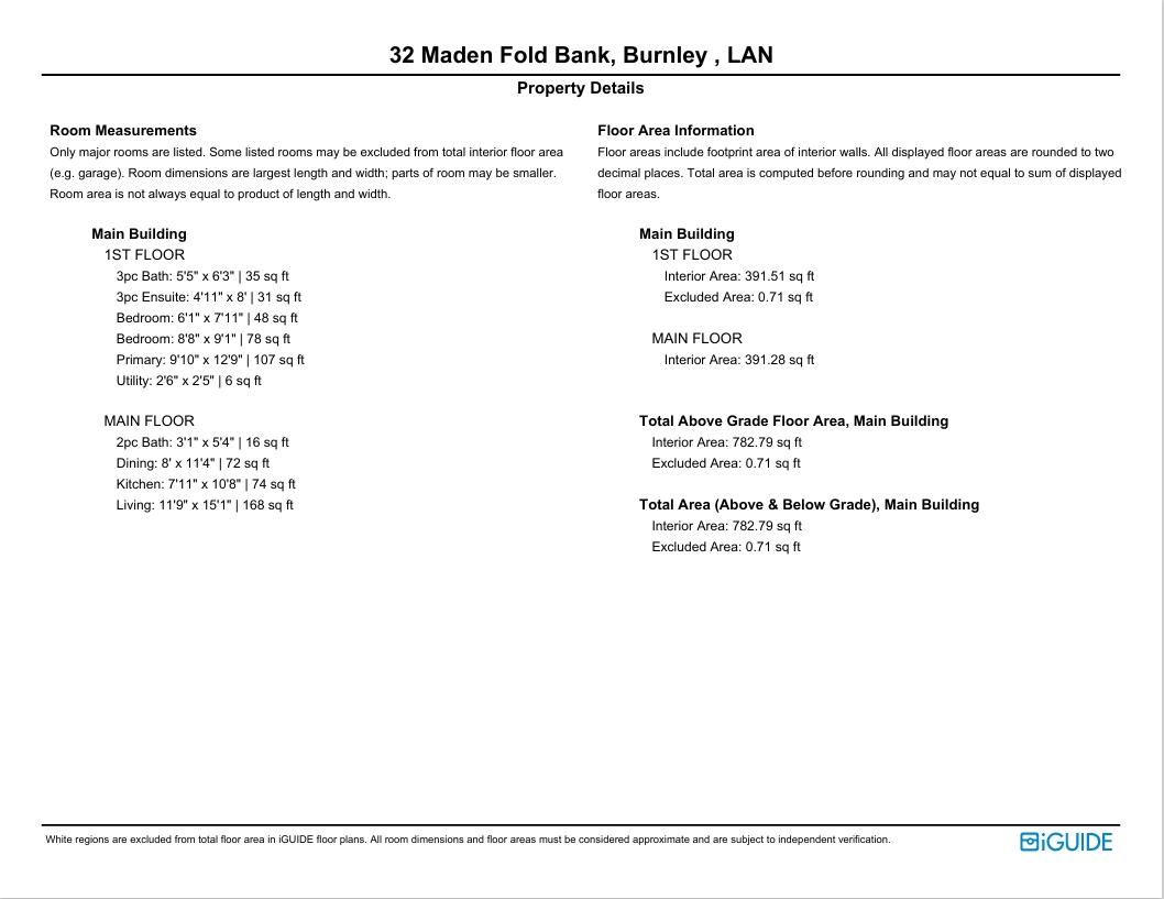 Maden Fold Bank, Burnley, Lancashire, BB12 floorplan