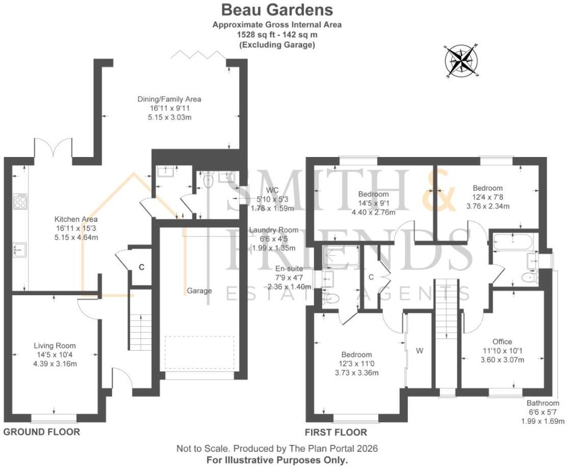 Beau Gardens, Marton-In-Cleveland, Middlesbrough floorplan