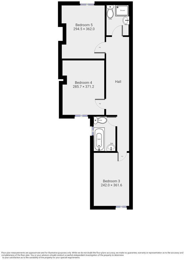 27/28 - Portland Street - Student House floorplan