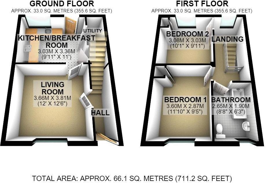 Pant Lane, Abergavenny floorplan