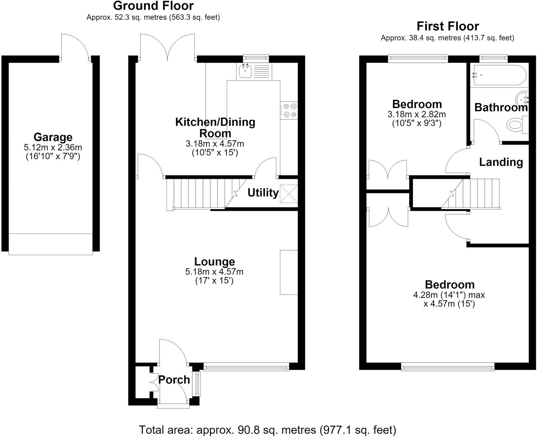 Old Vicarage Gardens, Markyate, AL3 floorplan