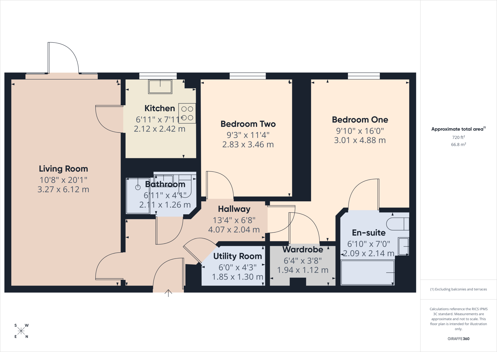 Humphrey Court, The Oval floorplan