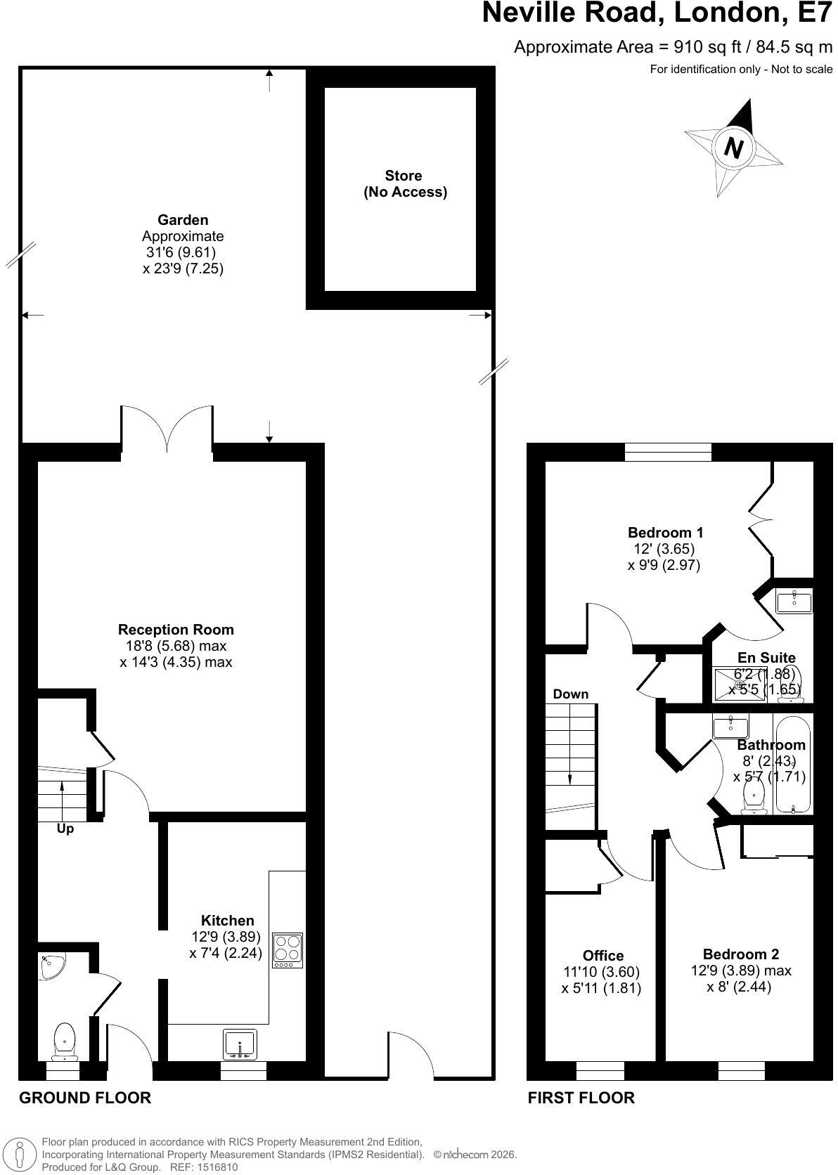 Neville Road, London, E7 9QS floorplan