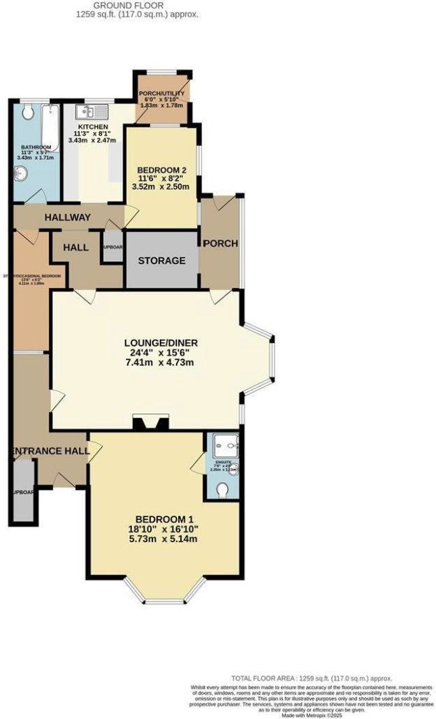 Holbeck Avenue, Scarborough, North Yorkshire floorplan