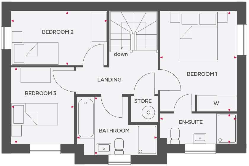 Brook close,
Chippenham, 
Wiltshire,
SN15 floorplan