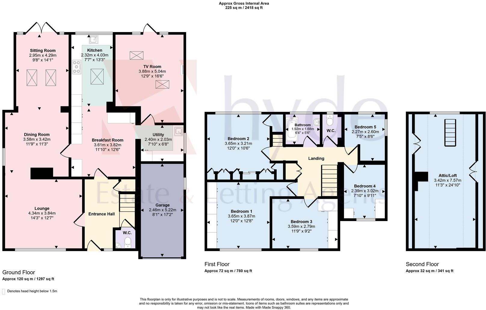 Langdale Drive, Bury. BL9 8HP floorplan