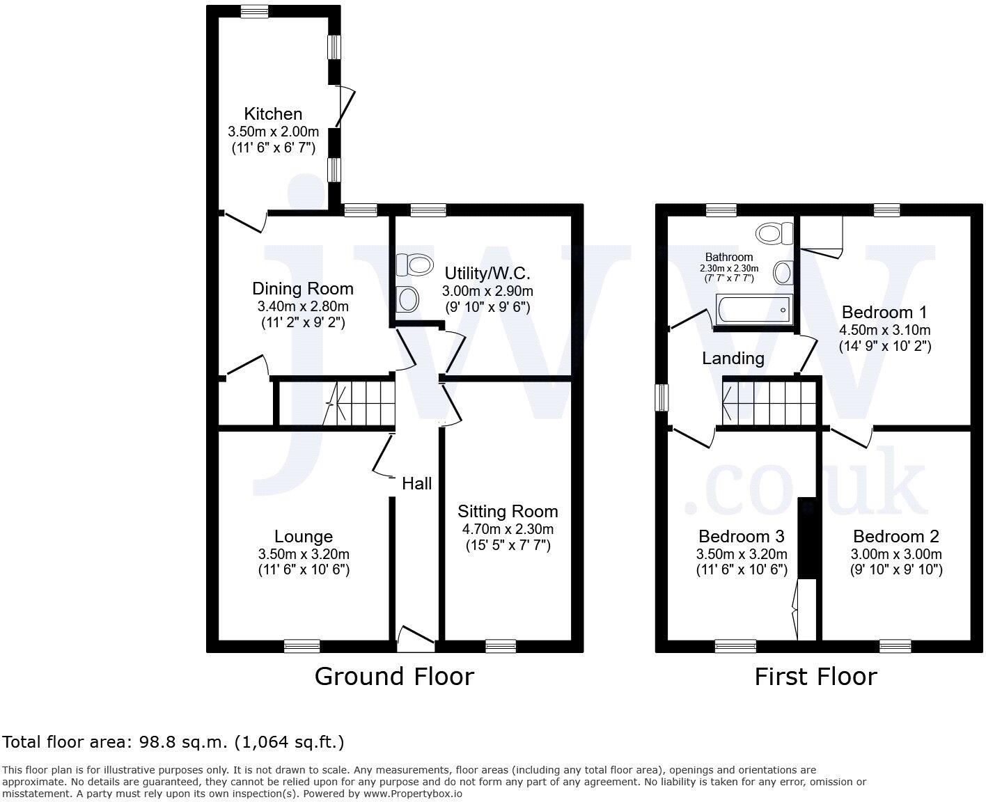 Main Street, Witton Park, Bishop Auckland, DL14 floorplan