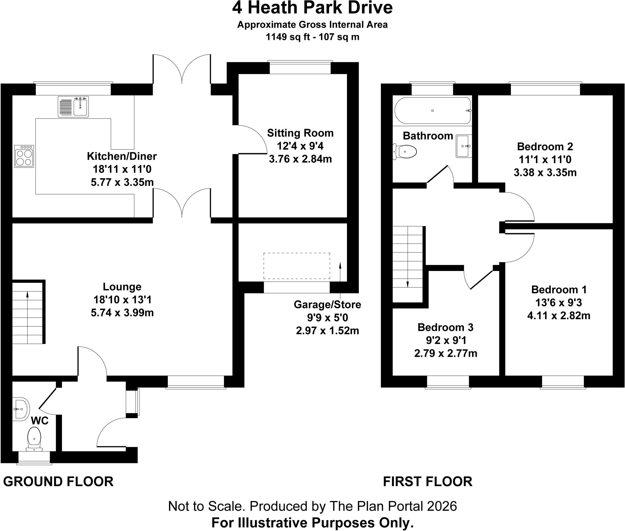 Heath Park Drive, Heath, Cardiff., CF14 floorplan