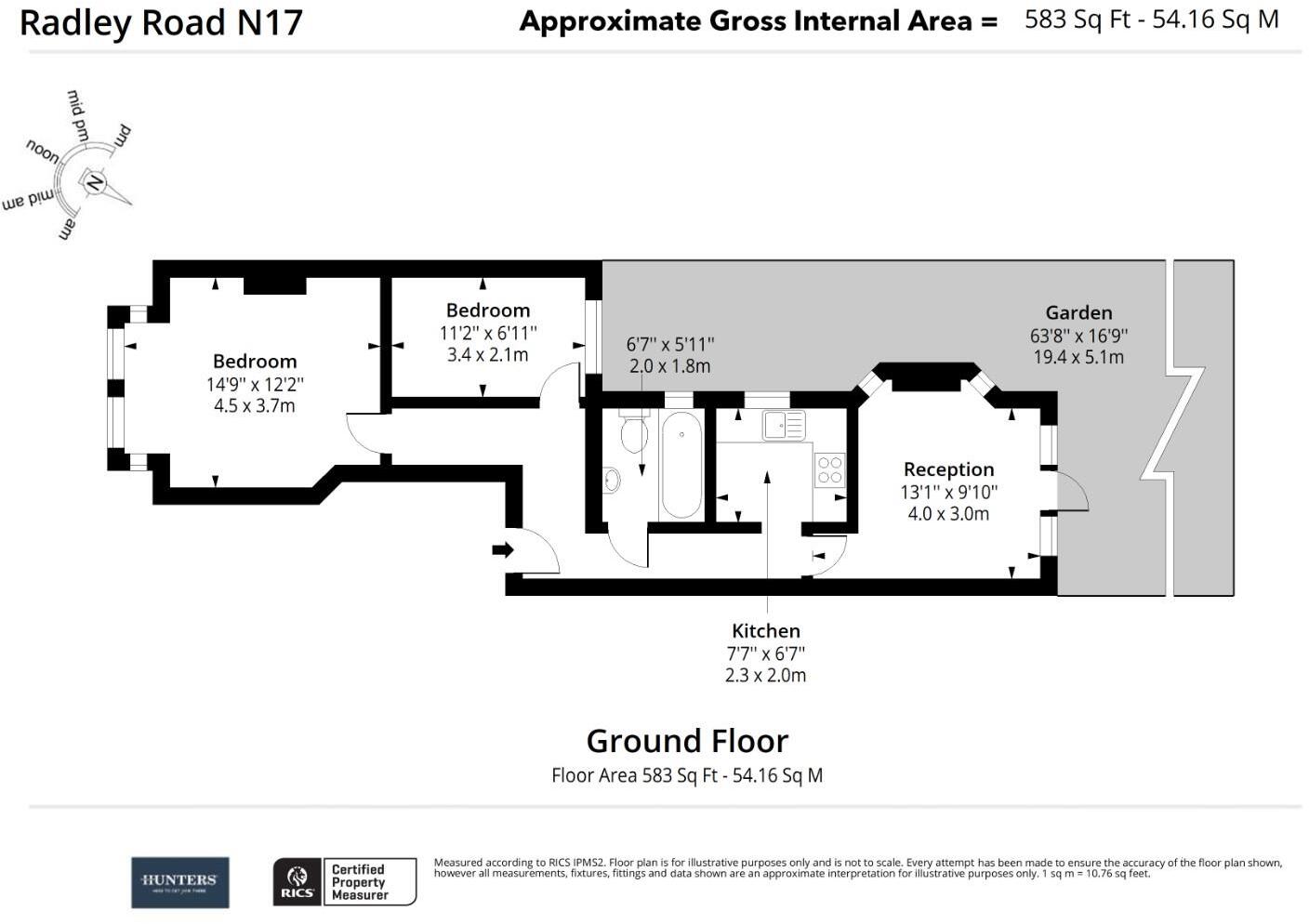 Radley Road, London, N17 floorplan