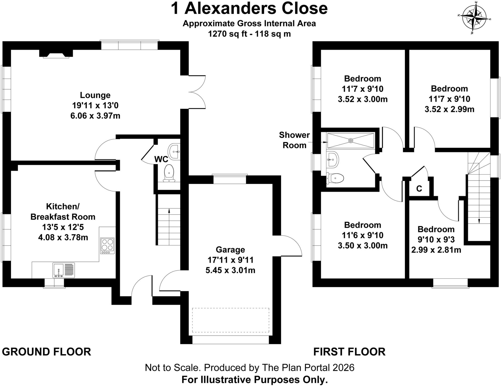 Alexanders Close, Meare floorplan