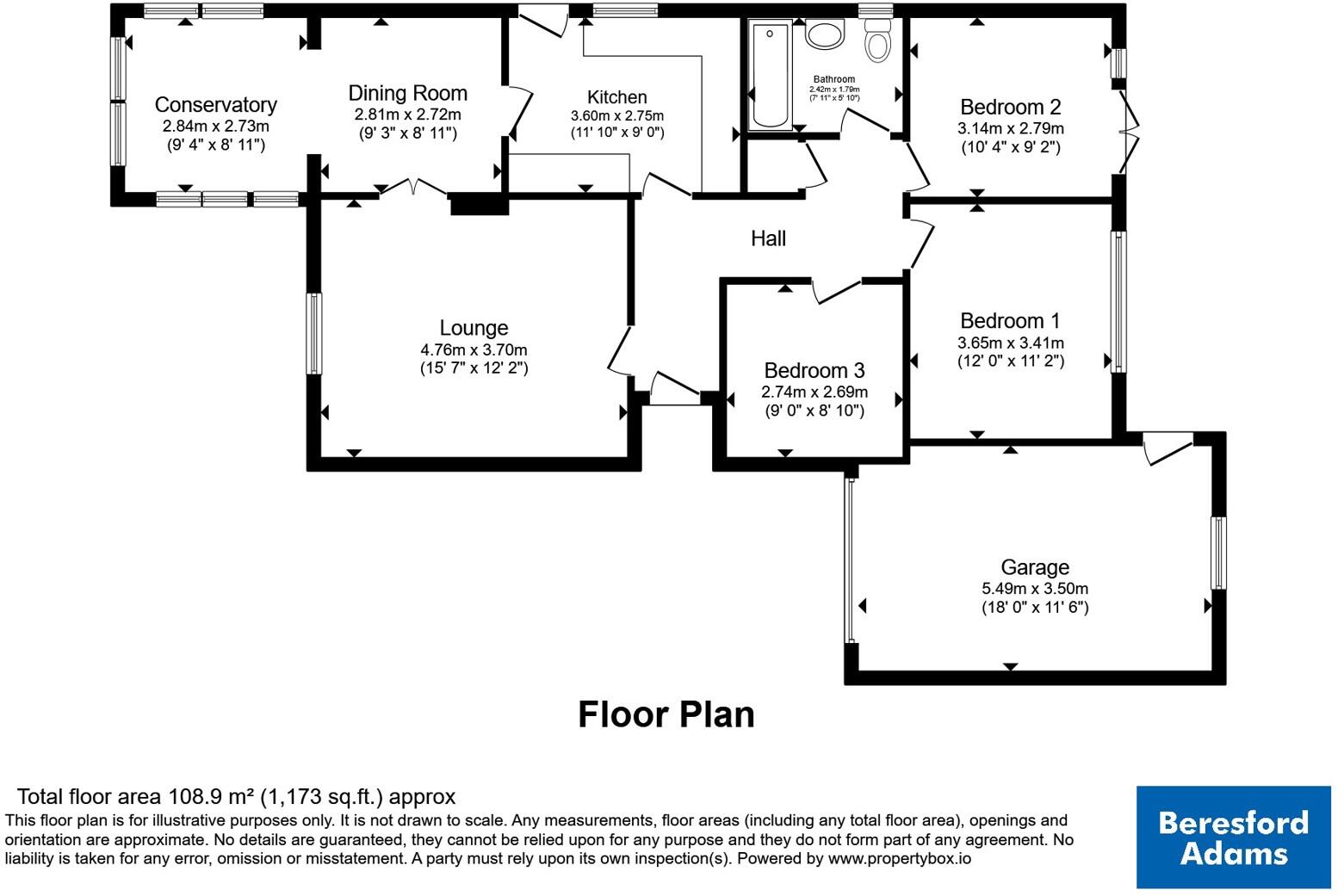 Ffordd Crwys, Bangor, Gwynedd, LL57 floorplan