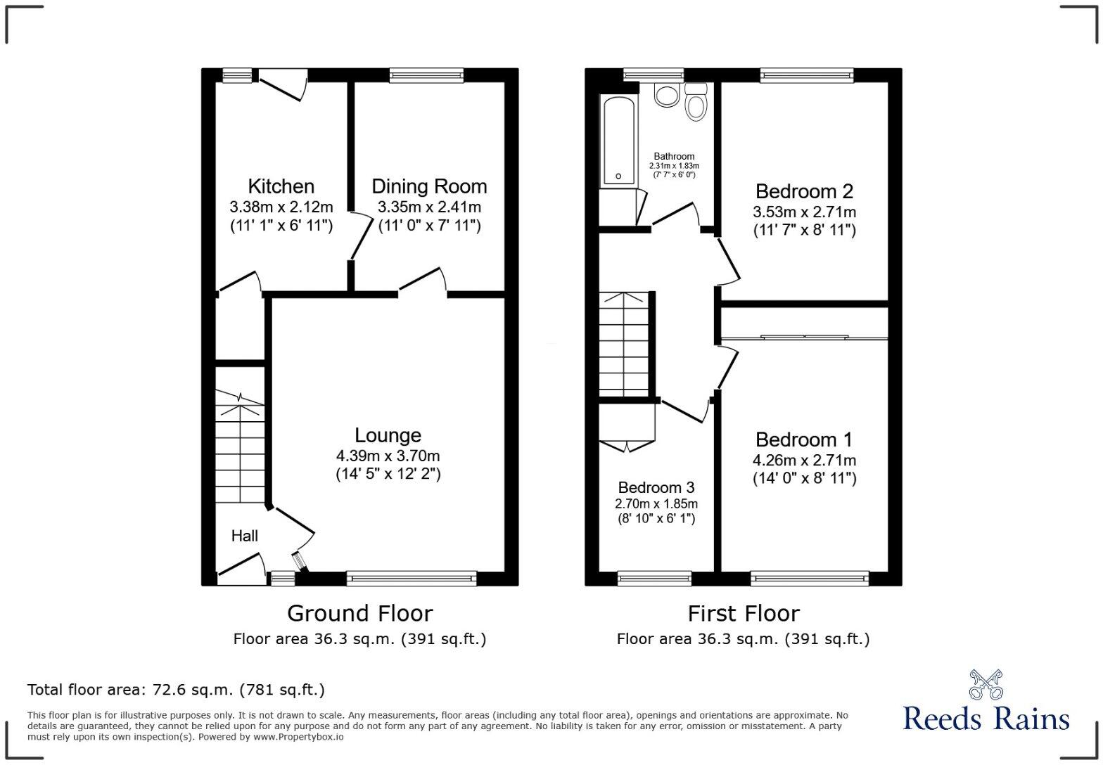 Oban Close, Tingley, Wakefield, West Yorkshire, WF3 floorplan