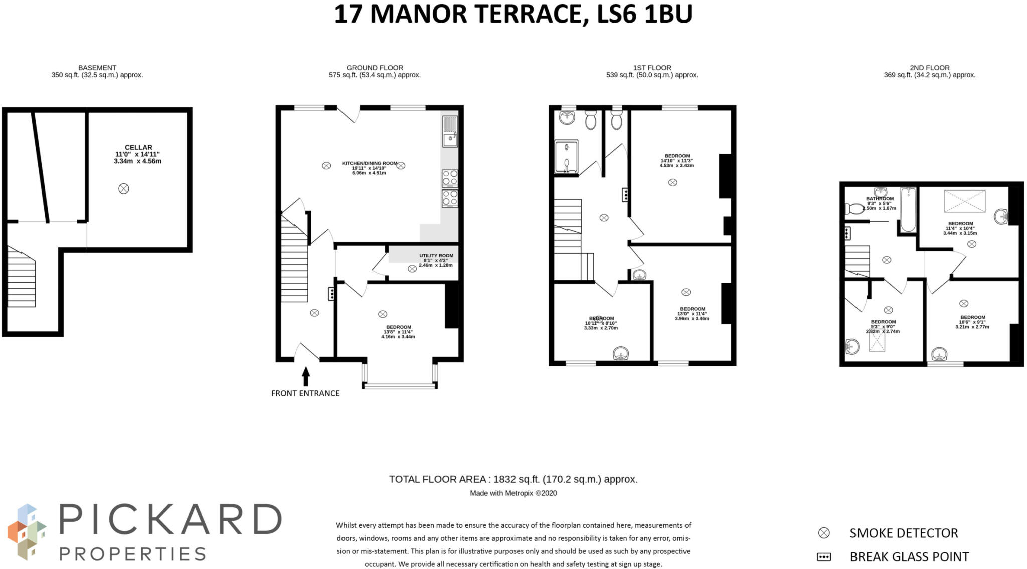 17 Manor Terrace, Headingley, Leeds, LS6 1BU floorplan