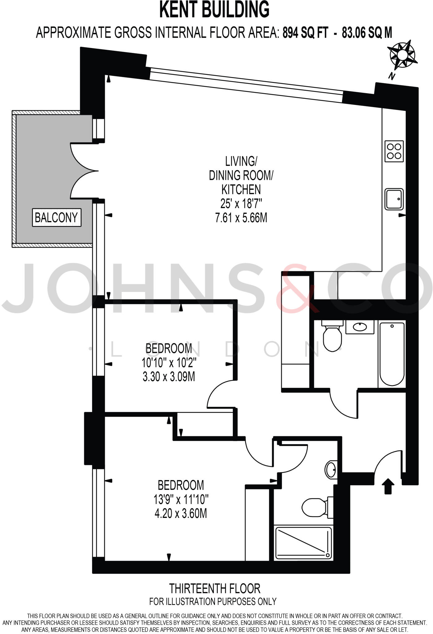 Kent Building, London City Island, E14 floorplan