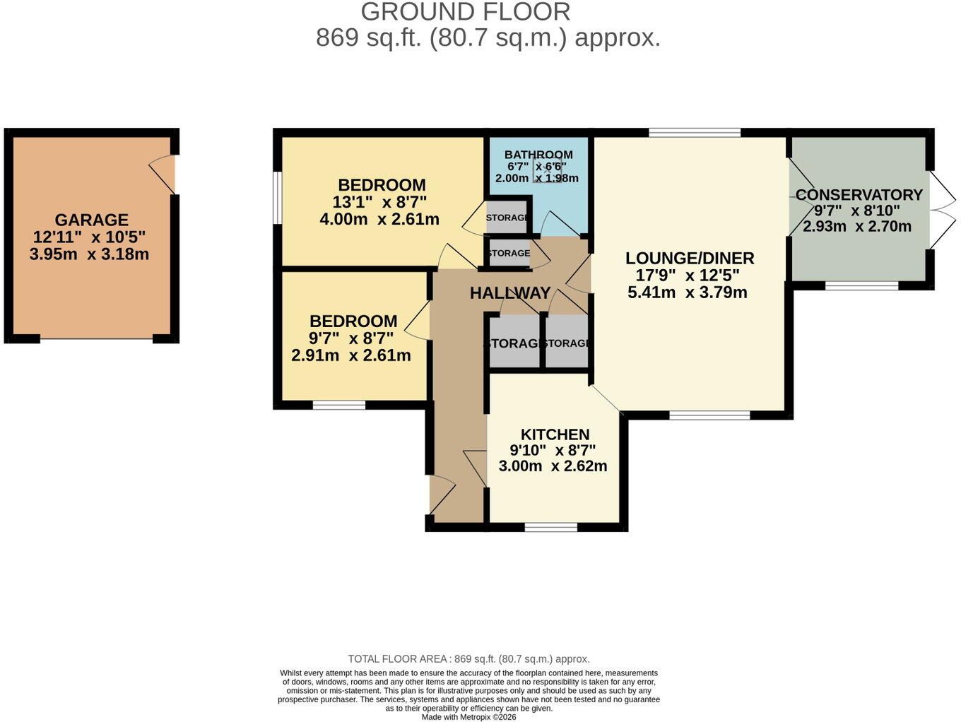2, Caxton Mews, Beccles, NR34 9EE floorplan