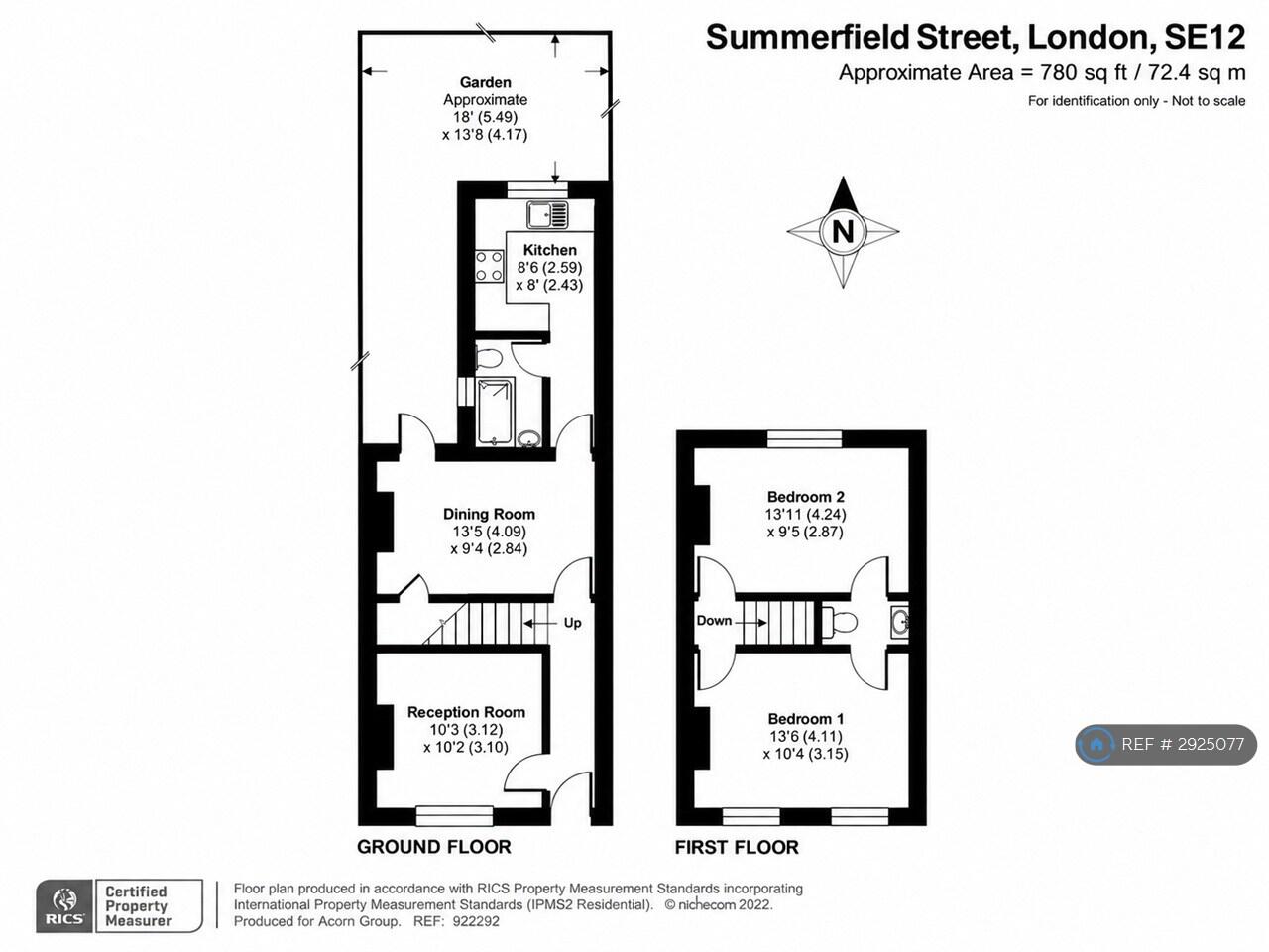 Summerfield St, London, SE12 floorplan