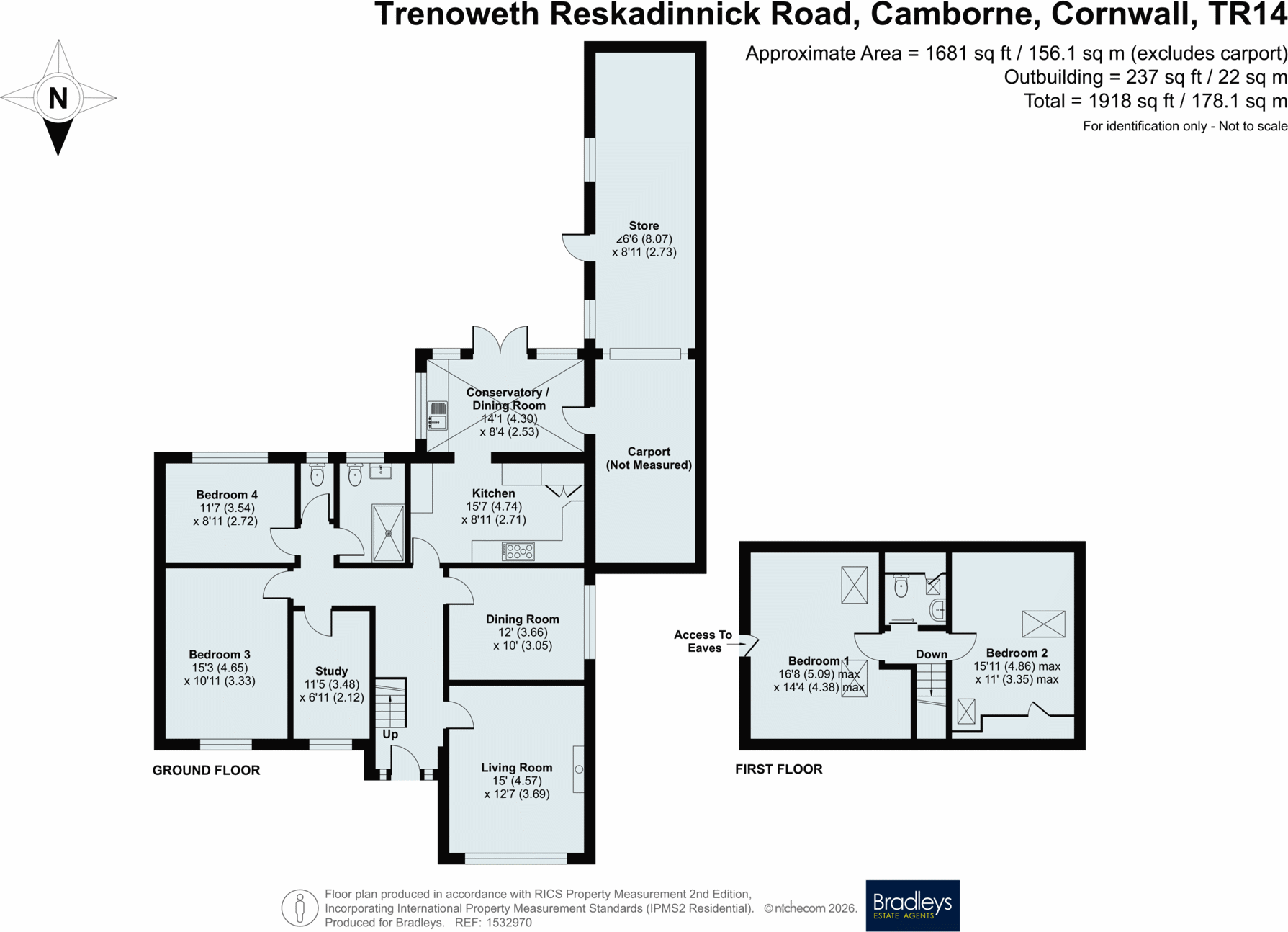 Reskadinnick Road, Camborne, Cornwall, TR14 floorplan
