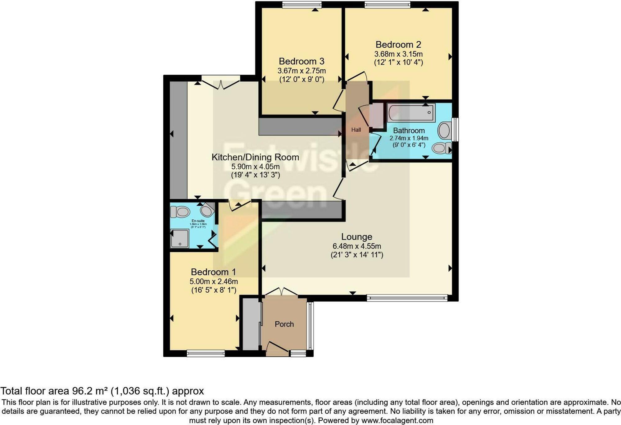 Whitegate, Bolton, BL3 floorplan