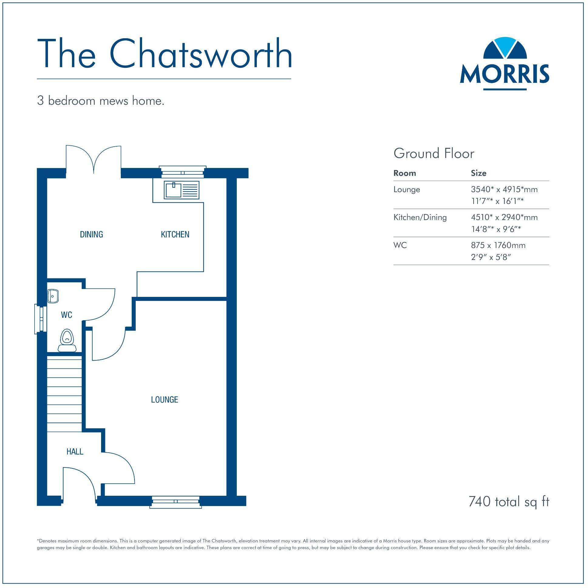 Applewood Road, 
Cottam, 
Preston, 
PR4 0PW floorplan