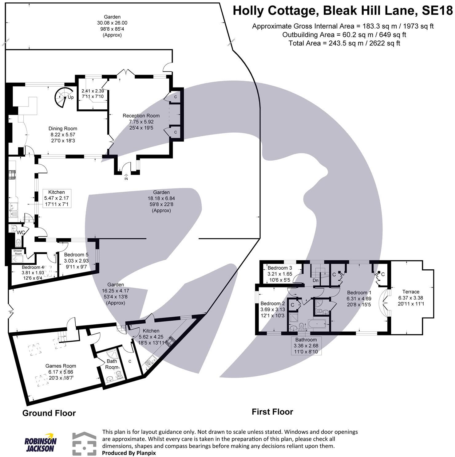 Bleak Hill Lane, Plumstead Common, SE18 floorplan