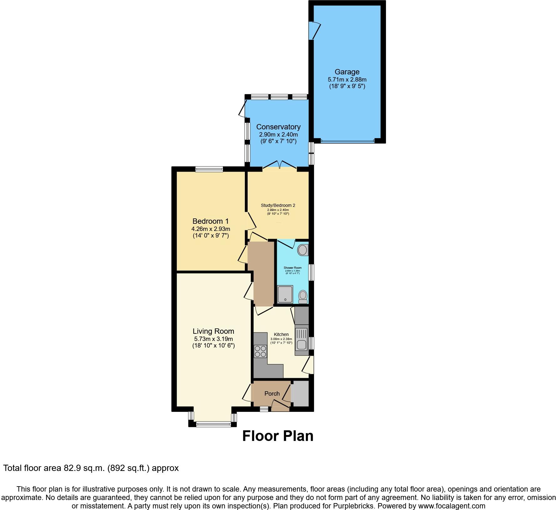 Hartley Drive, Nottingham, NG9 floorplan