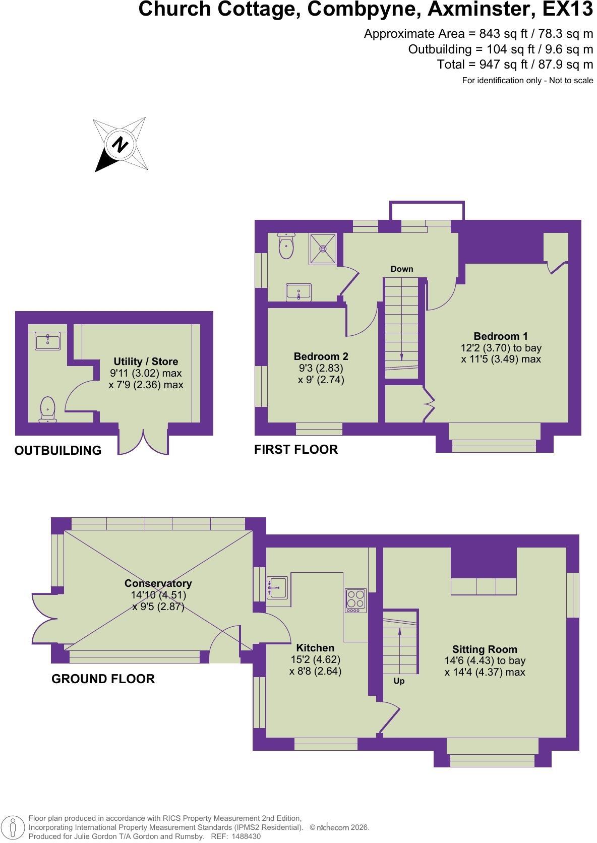 Combpyne, Axminster, Devon floorplan